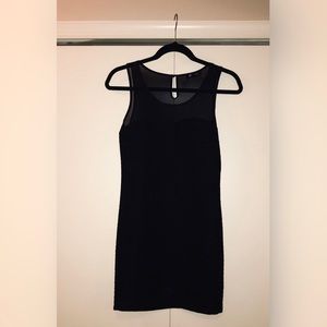 Sweetheart Form Fitting Little Black Prom Dress